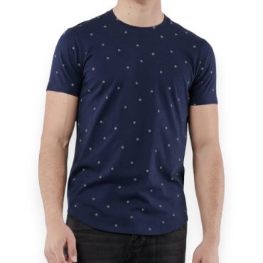 Franela Hollister Azul Estampada Azul Marino