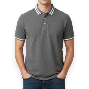 Chemise Gris Rayas Blancas American Eagle