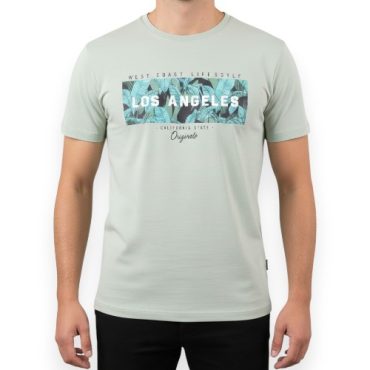 Franela Verde Menta Los Ángeles