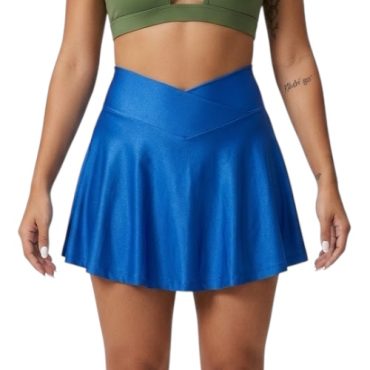 Falda deportiva pretina cruzada azul