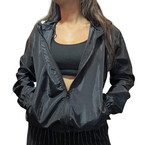 Chaqueta Corta Viento Negra