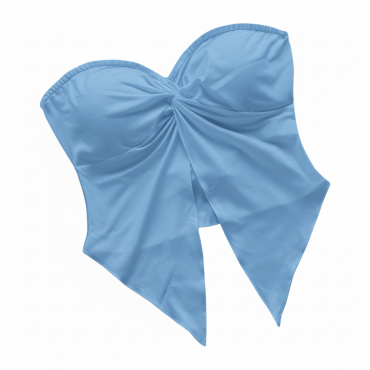 Top straple azul