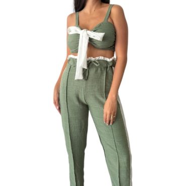 Conjunto Top Lazo Verde