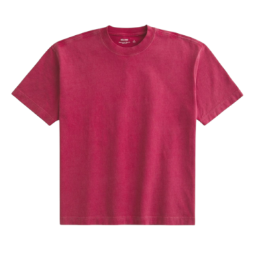 Franela Hollister Boxy Fit Roja Prelavada