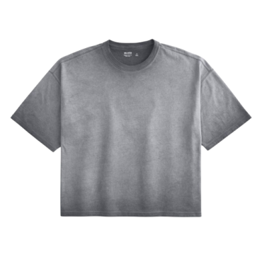 Franela Hollister Baggy Crop Fit Gris