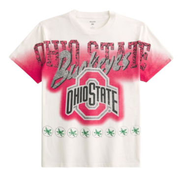 Franela Holliste Estampada Relaxed Fit  Ohio State