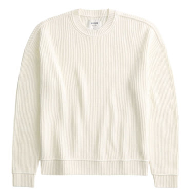 Sueter Hollister Boxy Fit Crema