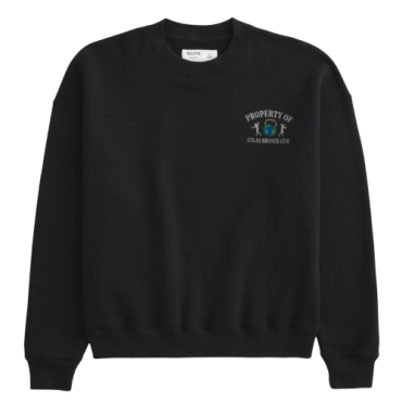 Suéter Hollister Boxy Fit Negro Property Of