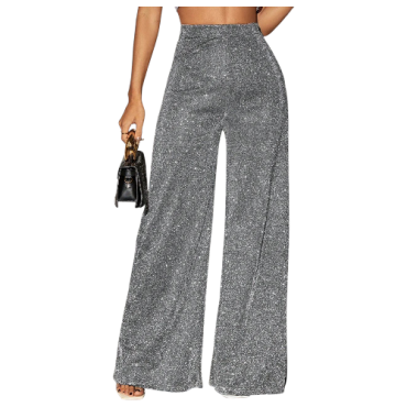 Pantalón Gris Brillante