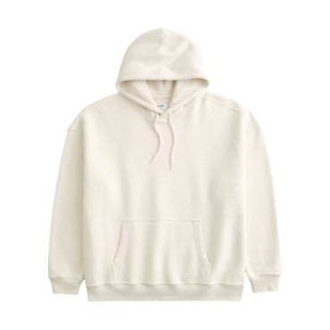 Hoodie Hollister Baggy Fit Crema