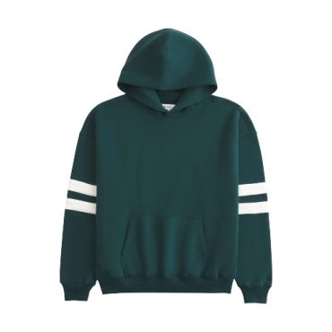 Hoodie Hollister Boxy Fit Verde