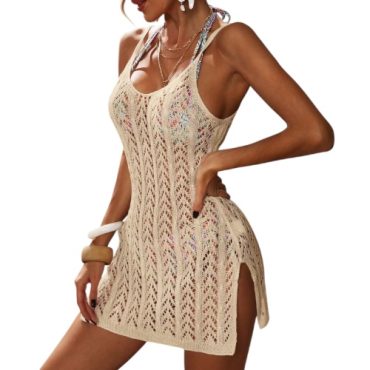 Vestido Tejido Beige