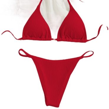 Traje de baño rojo canales