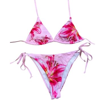 Traje de Baño Rosa Estampado
