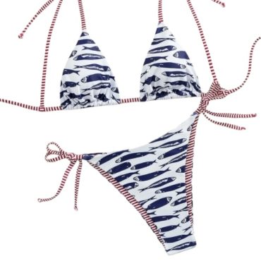 Traje de Baño Estampado Peces