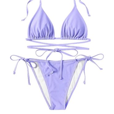 Traje de Baño Triángulo Lila