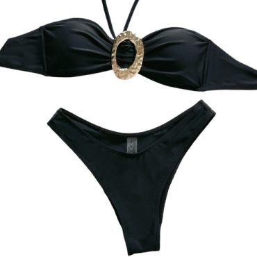 Traje de Baño Negro Strapple