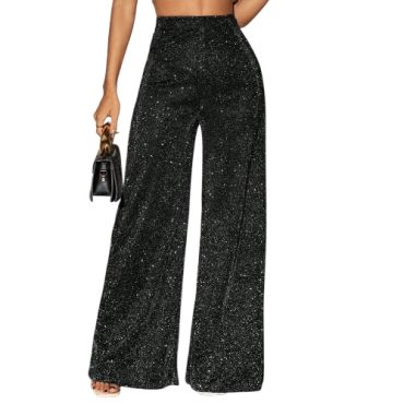 Pantalón Negro Brillante