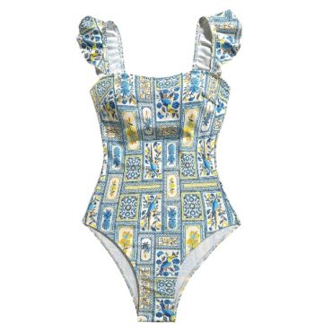 Traje de Baño Entero Estampado