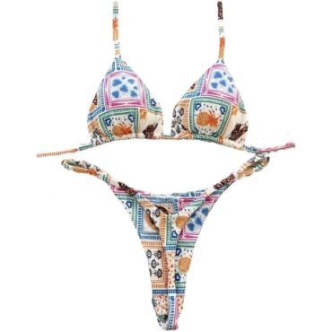 Traje de Baño Estampado Semi Hilo