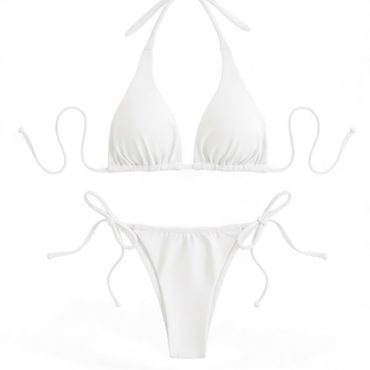 Traje de Baño Triángulo Blanco