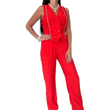 Conjunto Rojo Chaleco