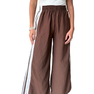 Pantalón Marrón de Rayas