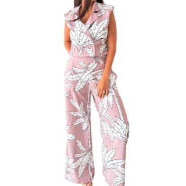 Conjunto Estampado Rosa