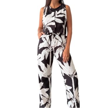 Conjunto Estampado Negro