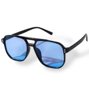 Lentes Azul Borde Negro