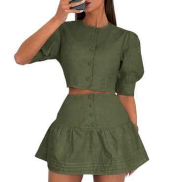 Conjunto Verde Casual