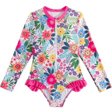Traje de Baño entero estampado niña