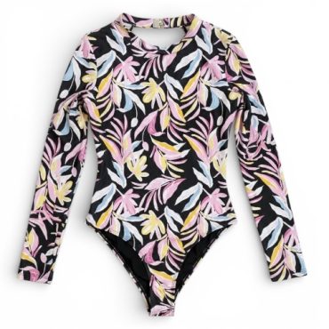 Traje de Baño Estampado Manga Larga