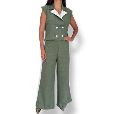 Conjunto Chaleco Verde