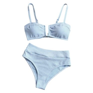 Traje de Baño Azul Panty Alta