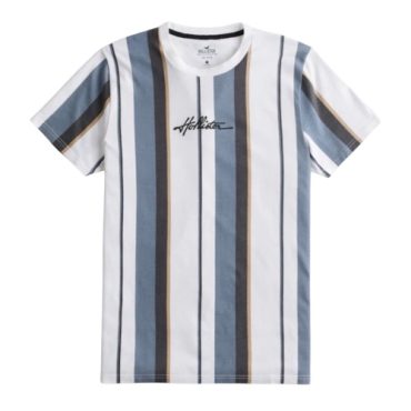 Franela Hollister Rayas Azules