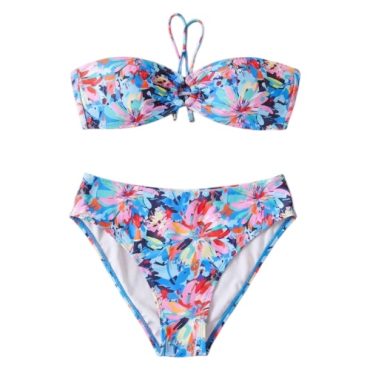 Traje de Baño Estampado Panty Alta