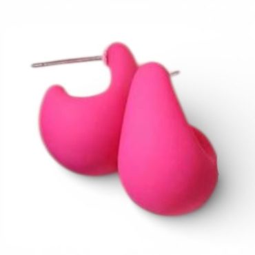 Zarcillos Gota Fucsia