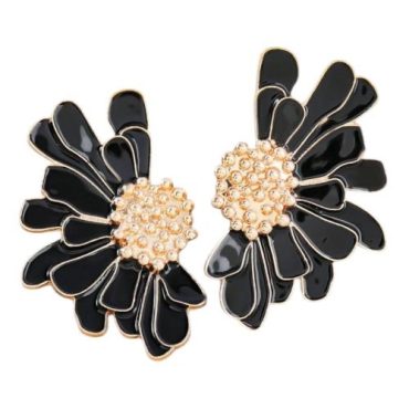 Zarcillos Flor Negra