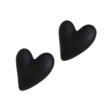 Zarcillos Corazón Negro