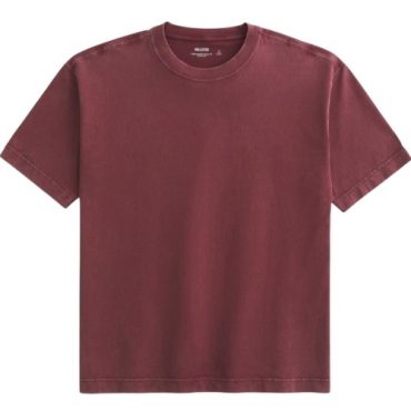 Franela Hollister Vino Heavyweight Boxy Fit