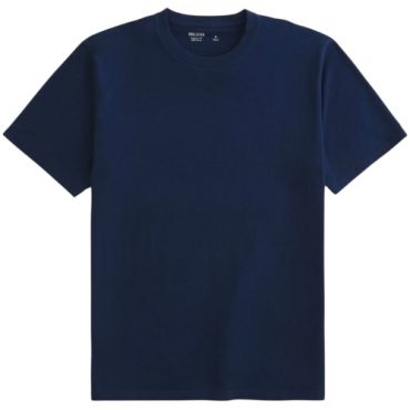 Franela Hollister Azul Marino Cooling Tee Boxy Fit