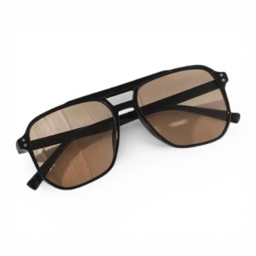 Lentes Marrón Borde Negro