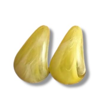 Zarcillos Gota Verde Oliva