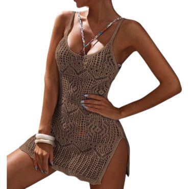 Vestido Playero Marrón