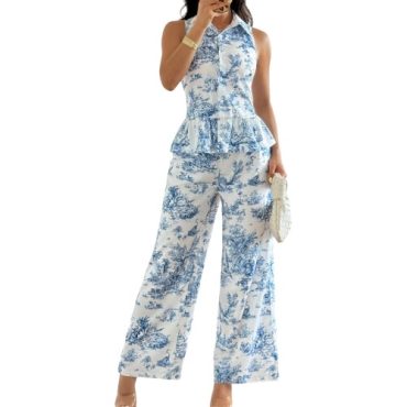 Conjunto Estampado Azul