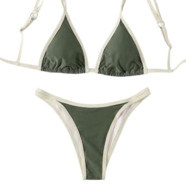 Traje de Baño Triángulo Verde