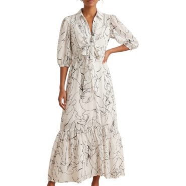 Vestido Blanco de Siluetas