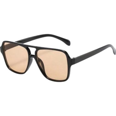 Lentes Marrón Borde Negro