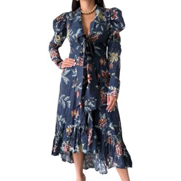 Vestido Azul Estampado